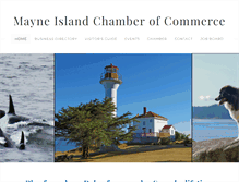 Tablet Screenshot of mayneislandchamber.ca